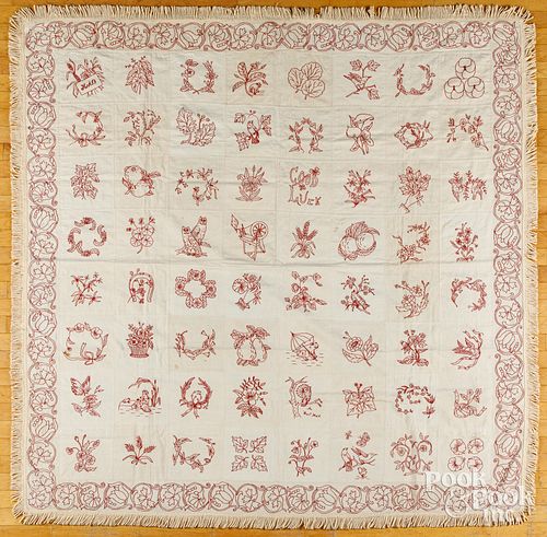 FIVE QUILTS, 19TH AND 20TH C.Five