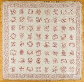 FIVE QUILTS, 19TH AND 20TH C.F
