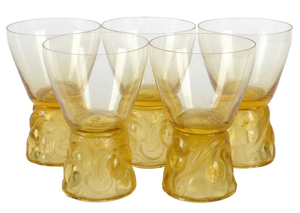 FIVE R. LALIQUE "MARIENTHAL