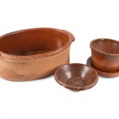 Five Redware Articles
American