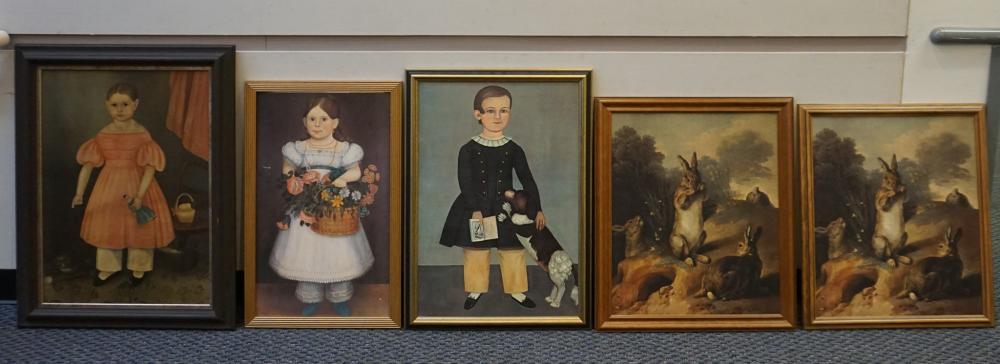 FIVE REPRODUCTION COLOR