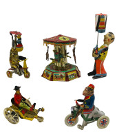FIVE REPRODUCTION PAYA TOYS -