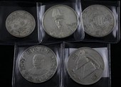 Five Republic of China silver