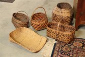 FIVE RIVER CANE BASKETS. Inclu