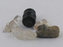 Five rock crystal lapis and