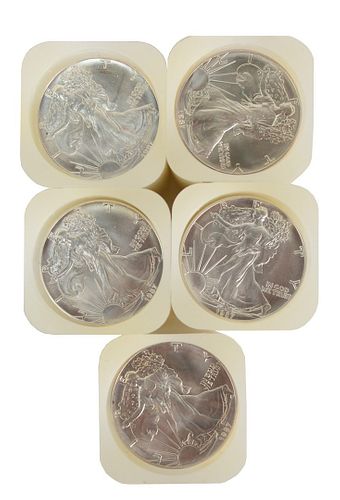 FIVE ROLLS OF LIBERTY SILVER