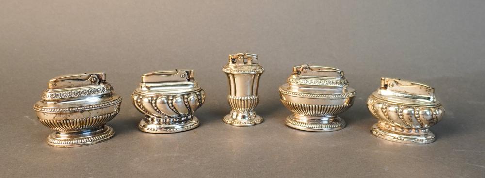 FIVE RONSON SILVERPLATE TABLE