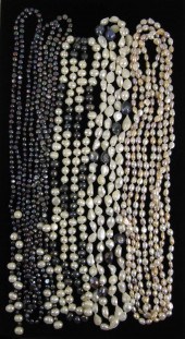 FIVE ROPE LENGTH PEARL NECKLAC