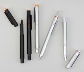 FIVE ROTRING PENS AND PENCILS