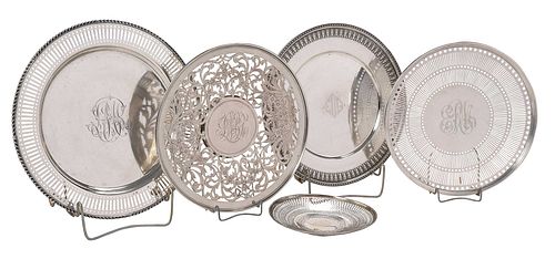 FIVE ROUND STERLING SERVING