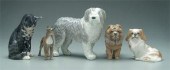Five Royal Copenhagen figurine