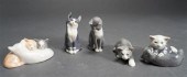 FIVE ROYAL COPENHAGEN PORCELAI