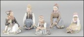 FIVE ROYAL COPENHAGEN PORCELAI
