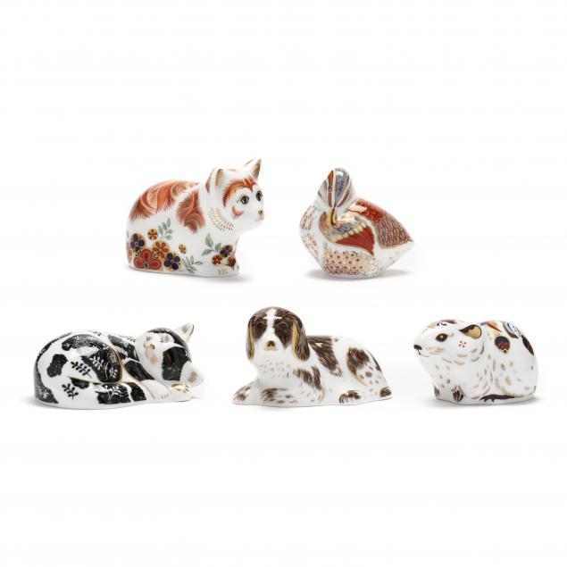 FIVE ROYAL CROWN DERBY