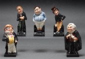 Five Royal Doulton china figur