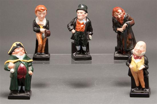 Five Royal Doulton china figures