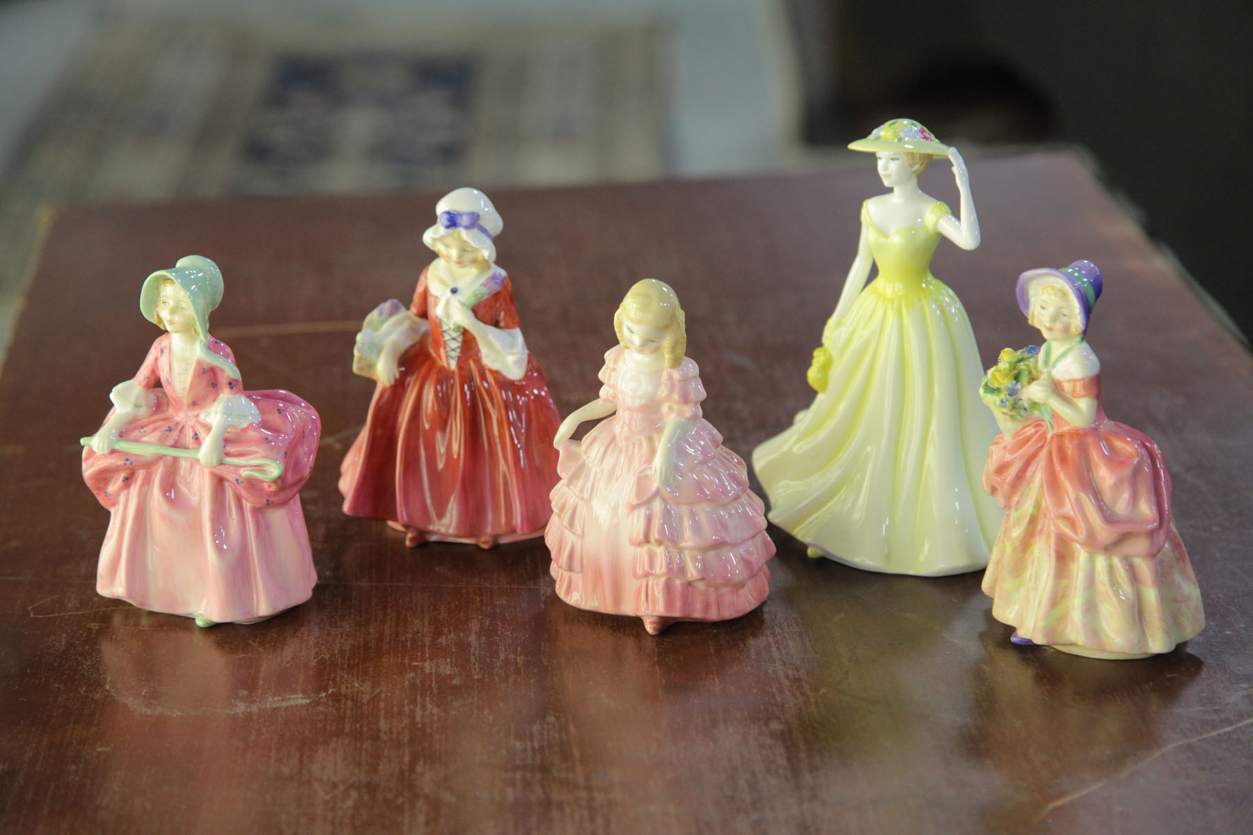 FIVE ROYAL DOULTON FIGURES. 