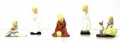 Five Royal Doulton figurines i
