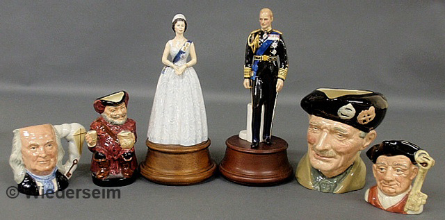 Five Royal Doulton porcelain