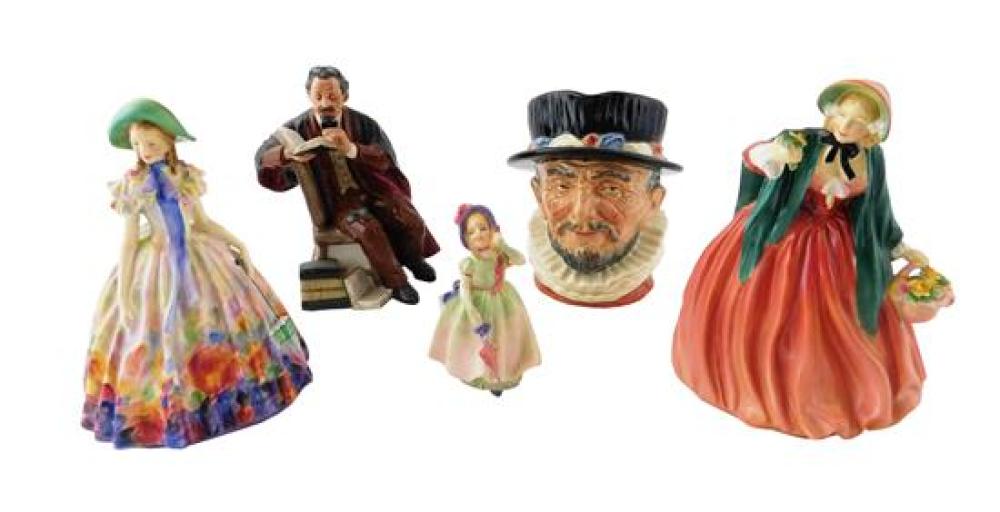 FIVE ROYAL DOULTON PORCELAIN