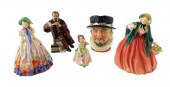 FIVE ROYAL DOULTON PORCELAIN F