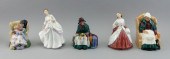 FIVE ROYAL DOULTON PORCELAIN F