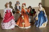 FIVE ROYAL DOULTON PORCELAIN F