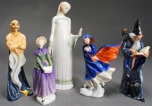 FIVE ROYAL DOULTON PORCELAIN F