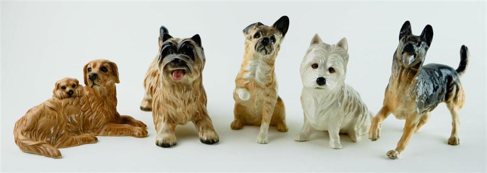 FIVE ROYAL DOULTON PORCELAIN MODELS