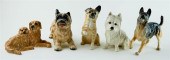 FIVE ROYAL DOULTON PORCELAIN M