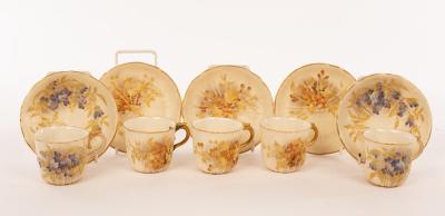 Five Royal Worcester cups and