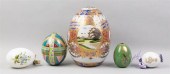 FIVE RUSSIAN PORCELAIN EASTER