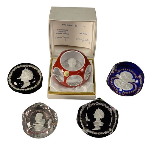 FIVE SAINT LOUIS GLASS