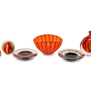 Five Seguso Viro Glass Articles