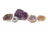 FIVE SEMIPRECIOUS STONE SPECIM