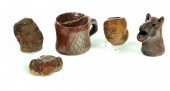FIVE SEWERTILE WHIMSEYS.  Amer