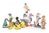 FIVE SHEARWATER ART POTTERY FI