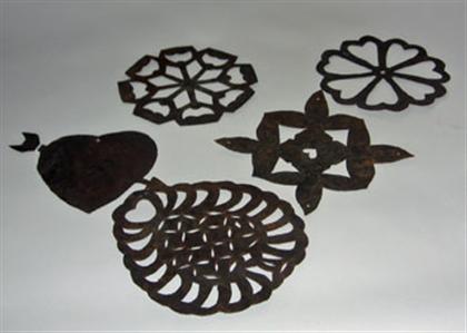 Five sheet metal quilting patterns