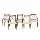 FIVE SHERATON STYLE MAHOGANY A