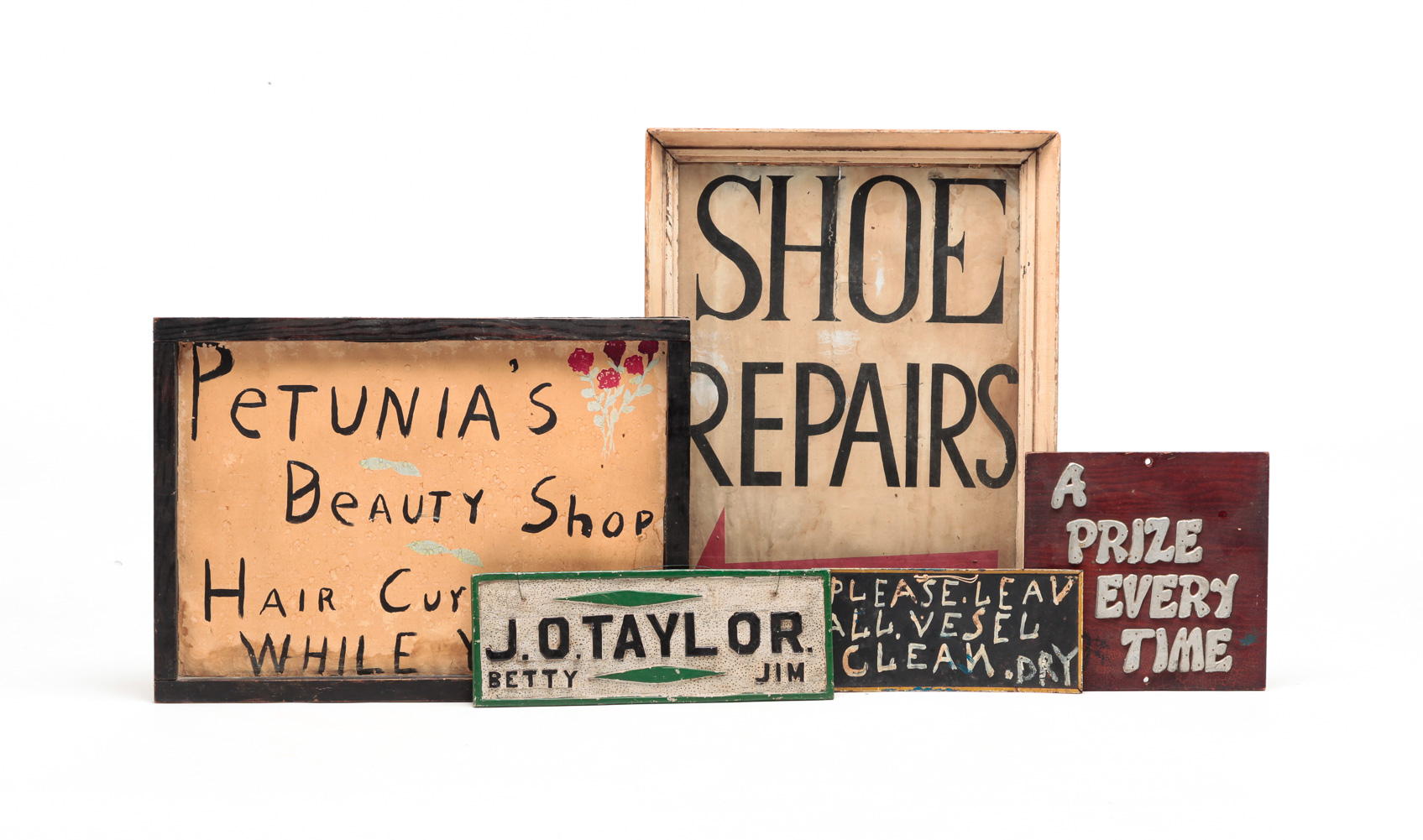 FIVE SIGNS. American, 20th century.