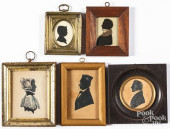 FIVE SILHOUETTES<br>Five silho