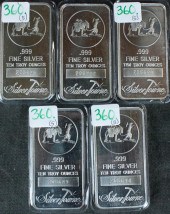 FIVE SILVER BARSFIVE SILVER BA