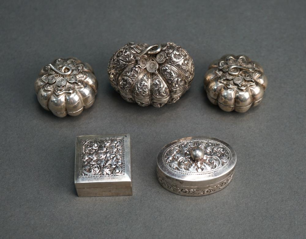 FIVE SILVER COVERED PILL