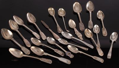 Five silver fiddle pattern