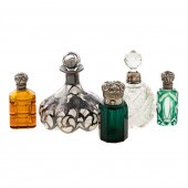 FIVE SILVER & GLASS SCENT BOTT