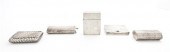 Five Silver or Silvered Metal