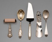 Five Silver Serving Pieces ste