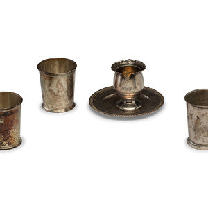 Five Silver Table Articles 20th