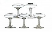 FIVE SIMILAR GLASS 'LACEMAKER'