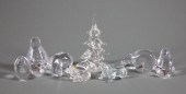 FIVE SIMON PEARCE GLASS TABLE